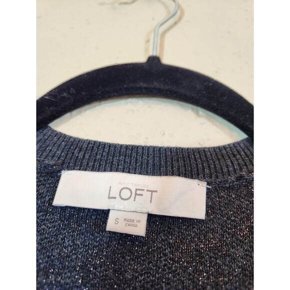 Ann Taylor Loft Womens Gray Leopard Long Sleeve Button Front Cardigan Size Small - Picture 3 of 6